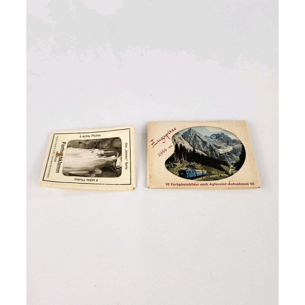 Vintage‎ Zugspitze Photo Postcards Germany Mountain Bavarian Alps Partnach Gorge